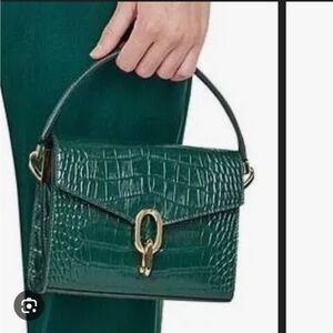 Anine Bing Mini Colette Bag in Emerald Green